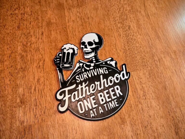 Surviving Fatherhood Skull Sign